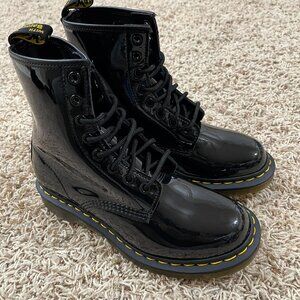 Dr. Martens 1460 Women’s Patent Leather Lace-Up Boots Black Women’s Size 8 (New)